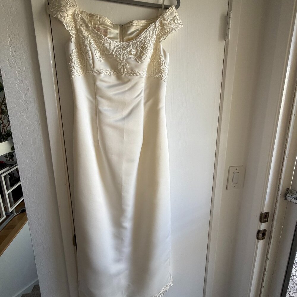 Vintage Jessica McClintock Wedding Dress / 2nd Look - Picture 4 of 10